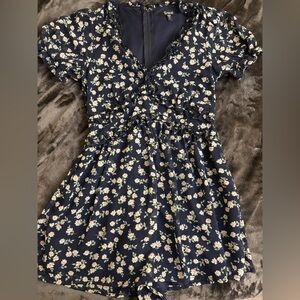 Navy Blue Trixxi Short Jumpsuit